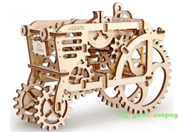 Фото 3D деревянный конструктор UGEARS Трактор