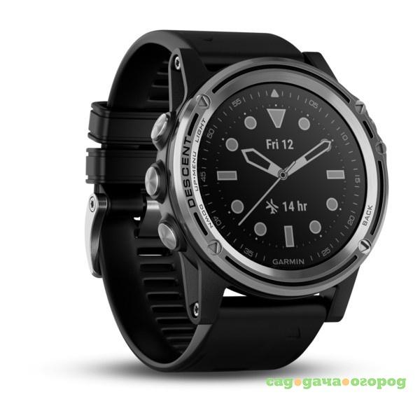 Фото Спортивный навигатор Garmin DESCENT MK1 SAPPHIRE серебристые с черным ремешком (010-01760-10)