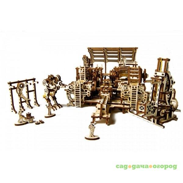 Фото 3D деревянный конструктор UGEARS Фабрика роботов