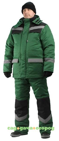 Фото Зимний костюм для работы URSUS Передовик т-зеленый с черным (Смесовая ткань) -25°C