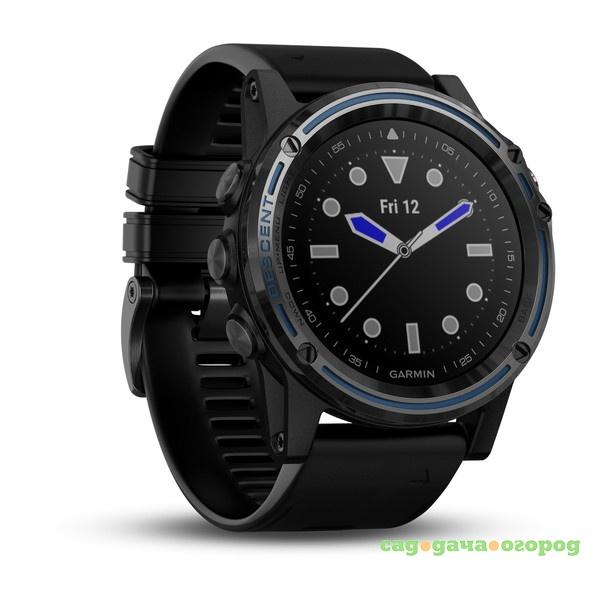 Фото Спортивный навигатор Garmin DESCENT MK1 SAPPHIRE серые титановые с черным ремешком (010-01760-12)