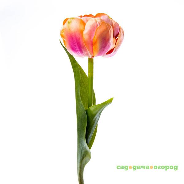 Фото 114744 Искусственные цветы Тюльпан, 35см, оранжевый