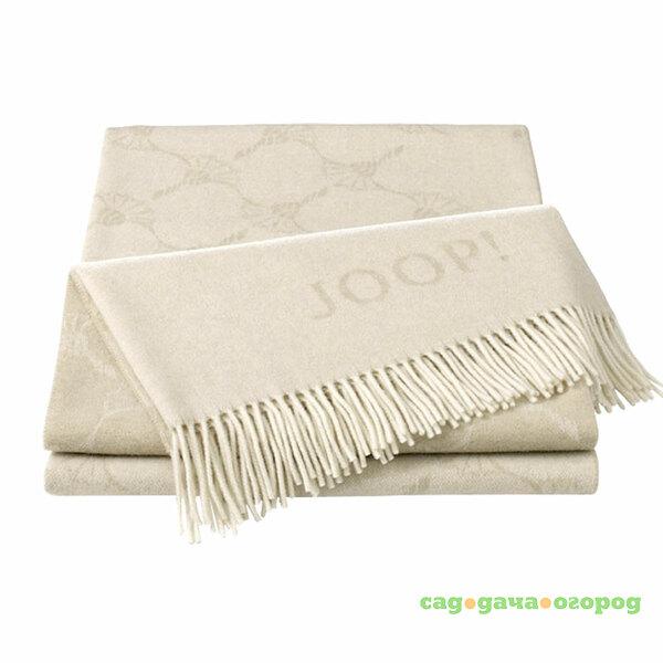 Фото Плед JOOP! Faded CF Natur, 130x180 см., натуральный, 50% шерсть, 20% кашемир