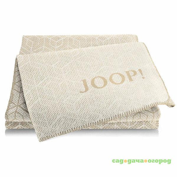 Фото Плед JOOP! Pergament Camel, 150x200 см., 53% хлопок, 35% акрил, 7% полиэтер