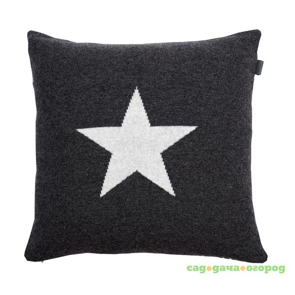 Фото Декоративная наволочка Gant Home ZACK STAR KNIT CUSHION 50x50см, серая