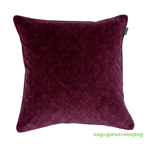 Фото Декоративная наволочка Gant Home VELVET COCO CUSHION 50x50см, бордовая