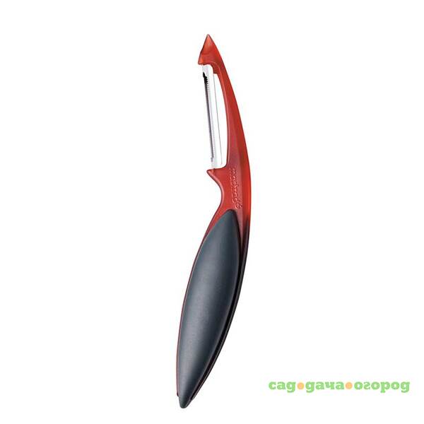 Фото Нож для чистки овощей для тонких кожиц Elios PLUS, цвет красный