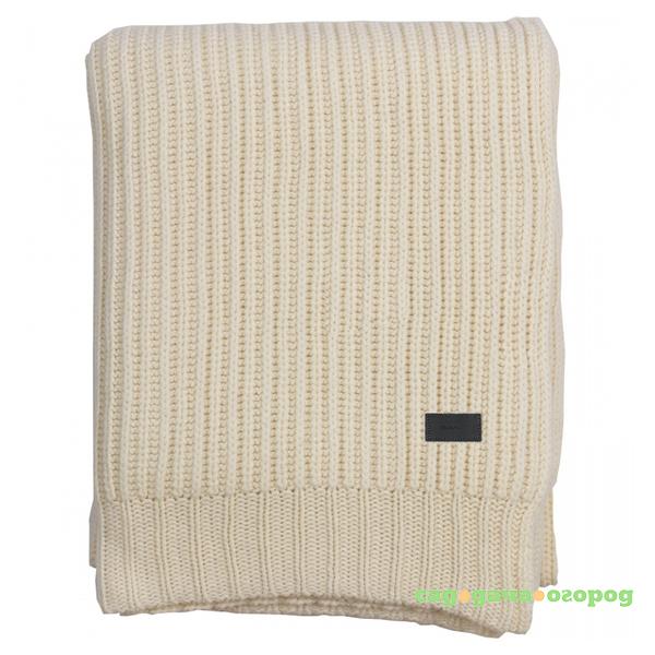 Фото Плед Gant Home RIB KNIT 130x180см, бежевый