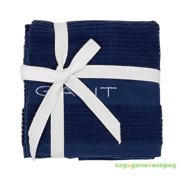 Фото Набор из двух полотенец Gant Home RIB Towel, 30x45см, синий, 100% хлопок