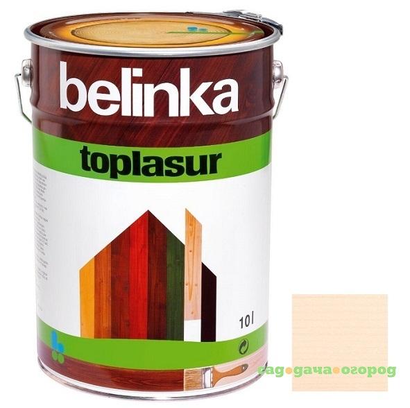 Фото Пропитка для древесины Belinka Toplasur №11 белая 10 л