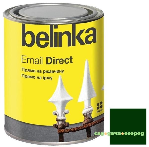 Фото Эмаль антикоррозионная по ржавчине Belinka Email Direct зеленая 0,75 л