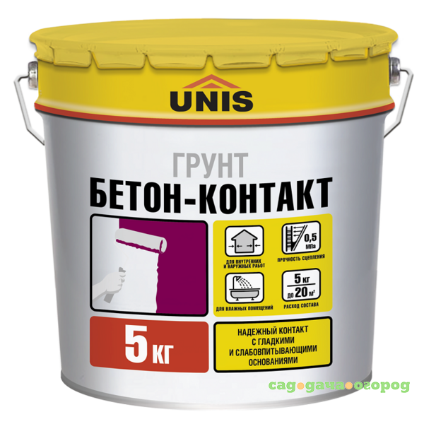 Фото Грунтовка Unis Бетон-Контакт 5 кг