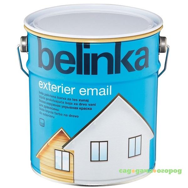 Фото Краска укрывная Belinka Exterier Email белая 2,5 л