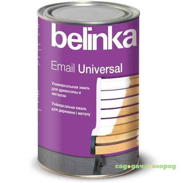 Фото Эмаль универсальная Belinka Email Universal B1 глянцевая белая 0,9 л