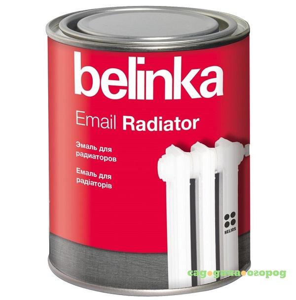 Фото Эмаль термостойкая Belinka Email Radiator для радиаторов глянцевая белая 0,75 л