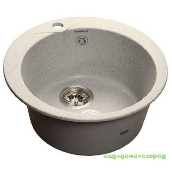 Фото Кухонная мойка GranFest Rondo GF-R480 D470 мм композитная серая