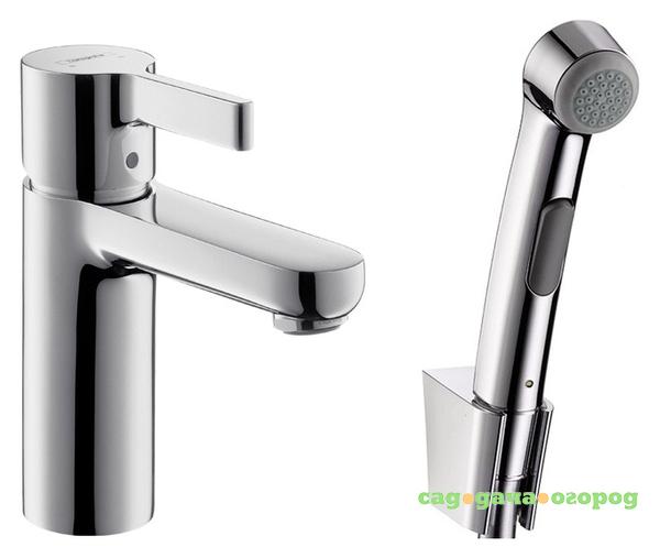 Фото Комплект для раковины Hansgrohe Metris S 31160000 с гигиеническим душем