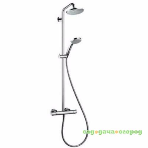 Фото Душевая система Hansgrohe Croma 220 Showerpipe 27185000