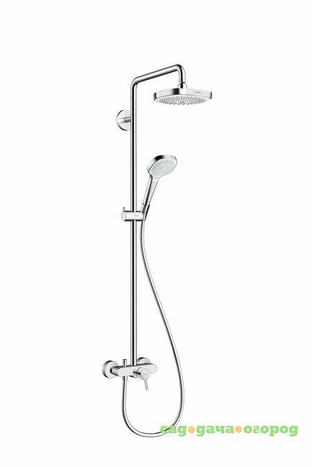 Фото Душевая система Hansgrohe Croma Select E 180 2jet Showerpipe 27258400