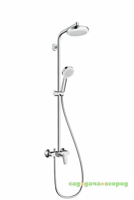 Фото Душевая система Hansgrohe Crometta 160 1jet Showerpipe 27266400