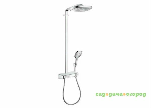 Фото Душевая система Hansgrohe Raindance Select E 300 3jet Showerpipe 27127000 (хром)