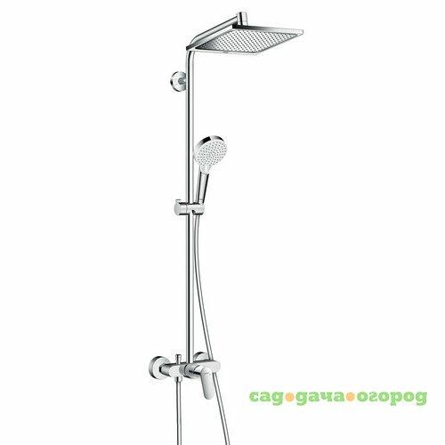 Фото Душевая система Hansgrohe Crometta E 240 1jet Showerpipe 27284000