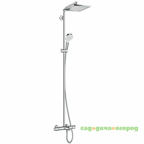 Фото Душевая система Hansgrohe Crometta E 240 1jet Showerpipe 27298000