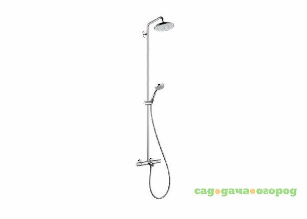 Фото Душевая система Hansgrohe Croma 220 Showerpipe 27223000