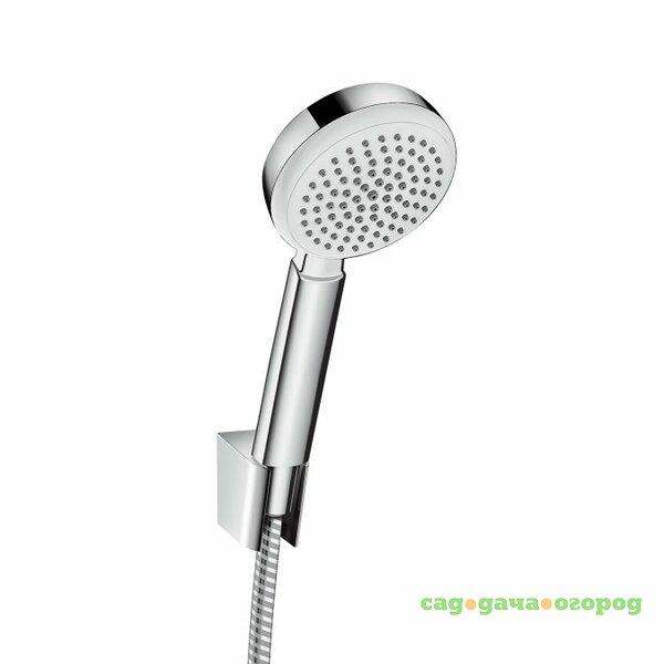 Фото Лейка для душа Hansgrohe Crometta 26665400 комплект со шлангом и держателем