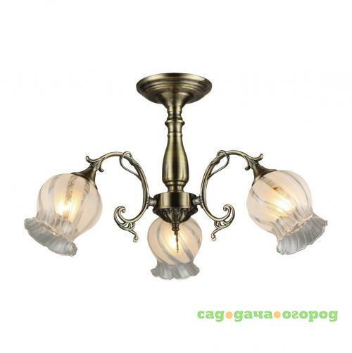 Фото Потолочная люстра IDLamp Dorotea 289/3PF-Oldbronze