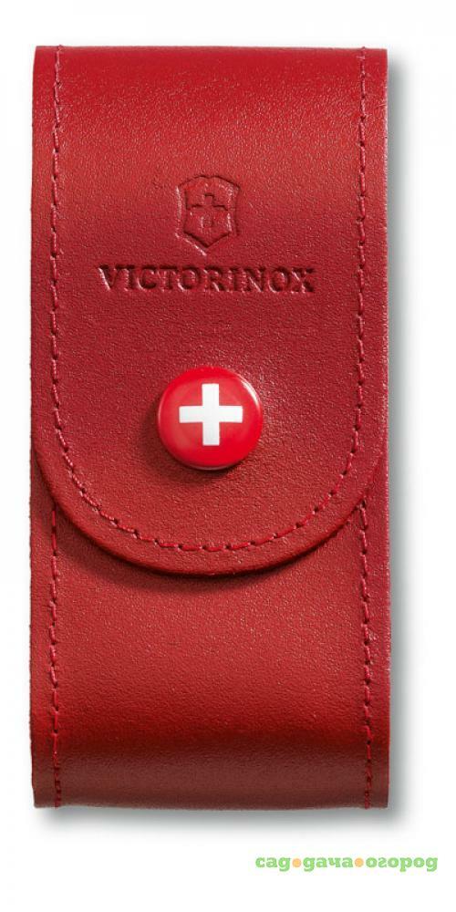 Фото Чехол для ножа VICTORINOX, 9,1 см, кожанный, красный