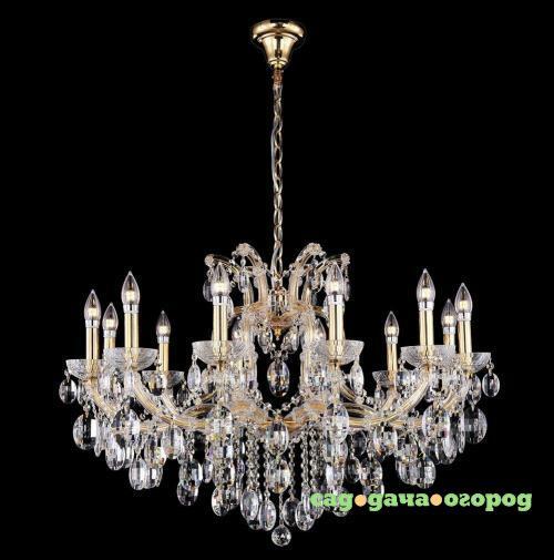 Фото Подвесная люстра Crystal Lux Hollywood SP12 Gold