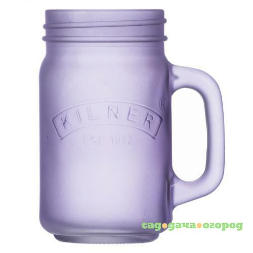 Фото Банка для напитков KILNER, 400 мл, фиолетовый