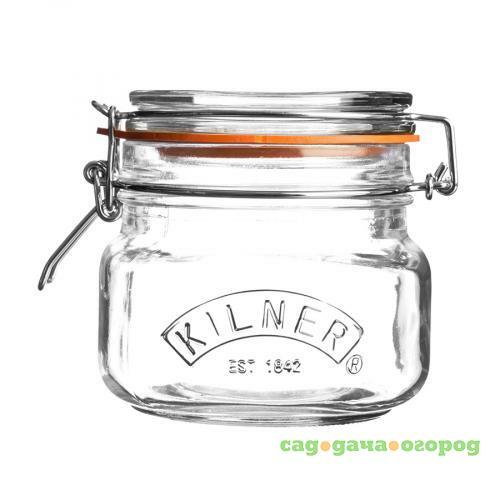 Фото Банка для хранения KILNER, Clip Top, 0,5 л, квадратная