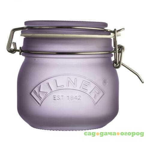 Фото Банка для хранения KILNER, Clip Top, 500 мл, фиолетовый