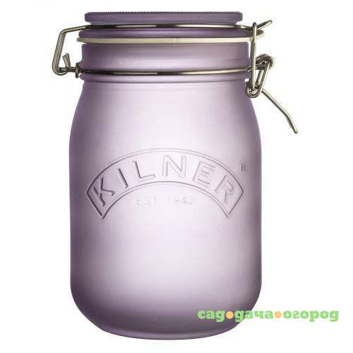 Фото Банка для хранения KILNER, Clip Top, 1 л, фиолетовый