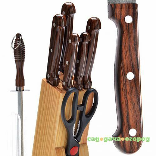 Фото Набор ножей MAYER & BOCH, 8 предметов, коричневый