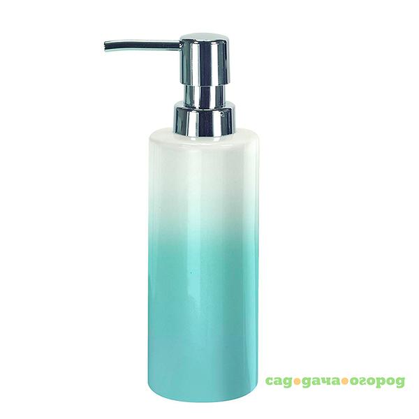 Фото Phoenix Iceblue Емкость для жидкого мыла (фарфор/голубой), Д 6,1хВ 19,2 см