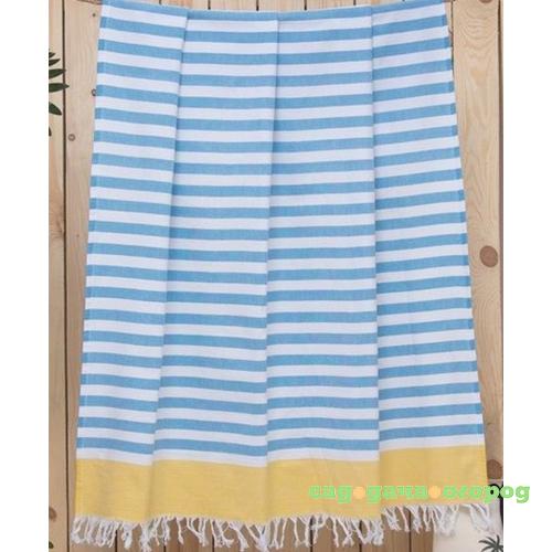 Фото Полотенце Spany, Turkish Towel Strip, 100Х150, цв.синий