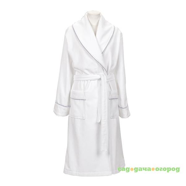 Фото Халат махровый унисекс Gant Home PREMIUM VELOUR ROBE, размер XL, белый, 100% египетский хлопок