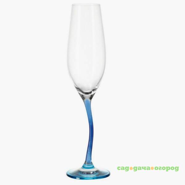 Фото Бокал для шампанского Leonardo Modella, цвет: синий