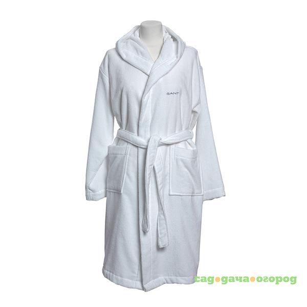 Фото LIGHT VELOUR ROBE Халат махровый унисекс (100%хл,320г/м2), размер XS,белый