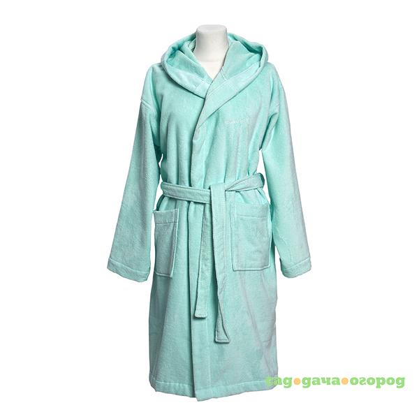 Фото LIGHT VELOUR ROBE Халат махровый унисекс (100%хл,320г/м2), размер S,св.мята