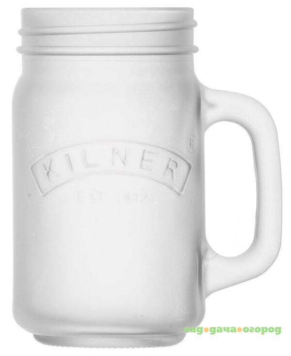 Фото Kilner Банка с ручкой 400 мл белая