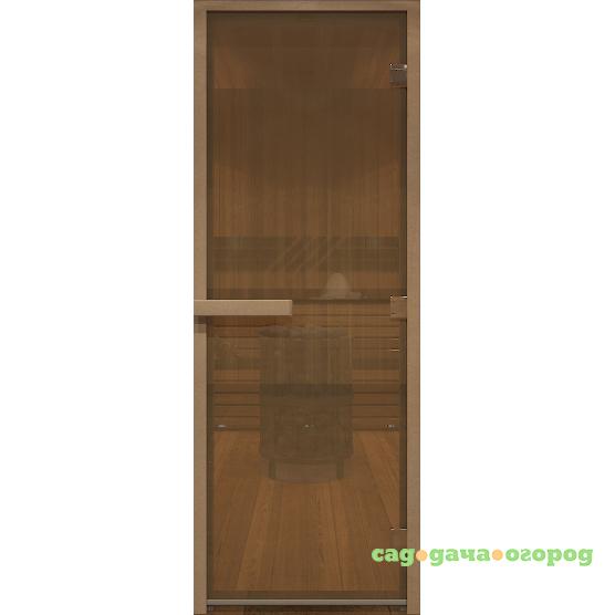 Фото Дверь для хамама стеклянная Doorwood DW00806 бронза матовая 700х1900 мм