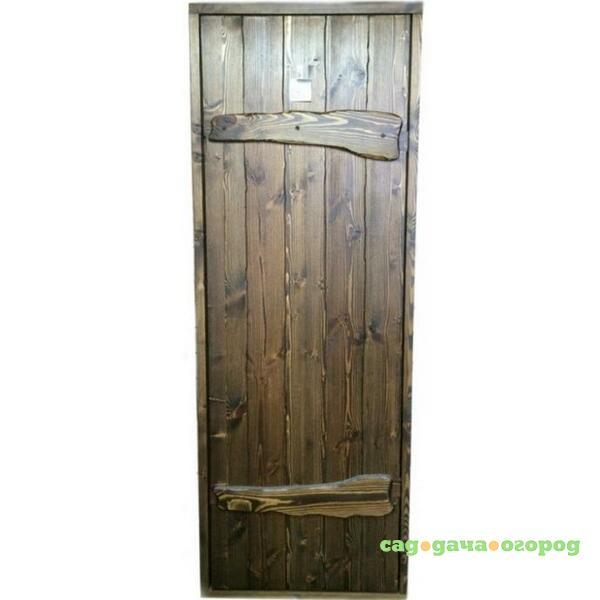 Фото Дверь для бани Doorwood DW01138 Русь деревянная состаренная 690х1890 мм