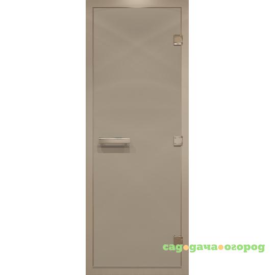 Фото Дверь для хамама стеклянная Doorwood DW00800 Сатин 800х2000 мм
