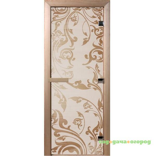 Фото Дверь для сауны стеклянная Doorwood DW01044 Венеция сатин 700х1900 мм