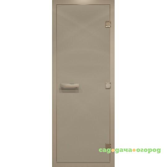 Фото Дверь для хамама стеклянная Doorwood DW00624 сатин 700х1900 мм