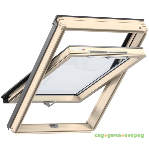 Фото Окно мансардное Velux Optima Стандарт GZR 3050B (CR02) 550х780 мм ручка снизу